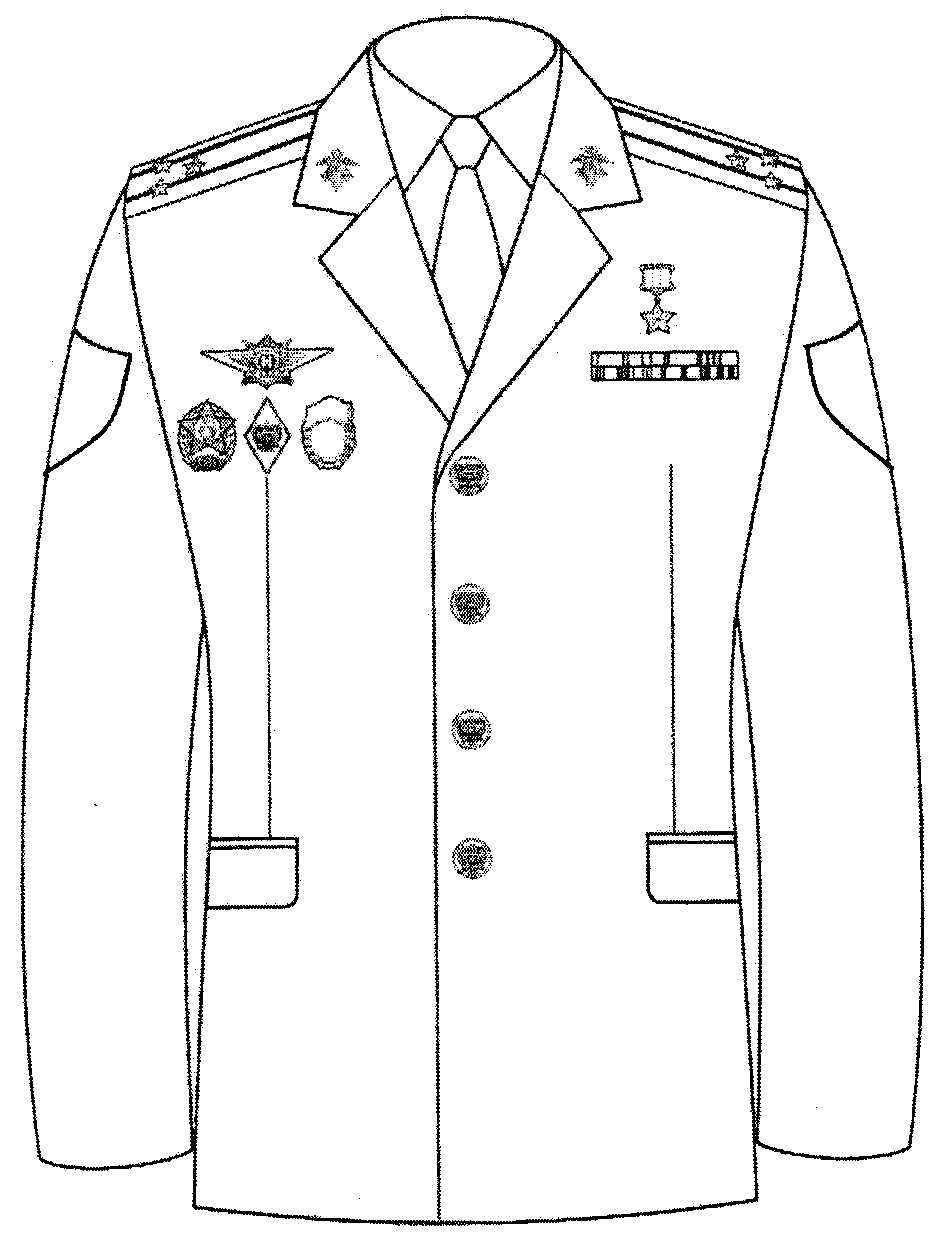 Знаки различия на кителе полиции нового образца