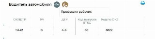Водитель грузовика в ЕТКС