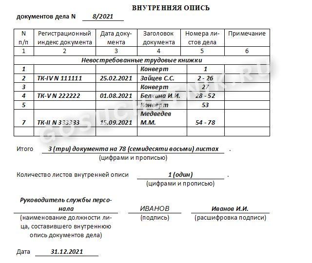 Оформляем документы при увольнении. Опись трудовых книжек. Опись документов при увольнении. Перечень документов при увольнении. Рекомендации при увольнении образец.