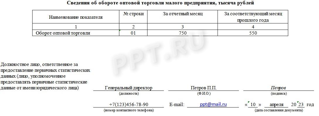 Образец отчета ПМ-торг, стр. 2