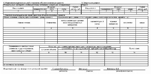 Образец инвентарной карточки учета объекта основных средств в 2024 году ...