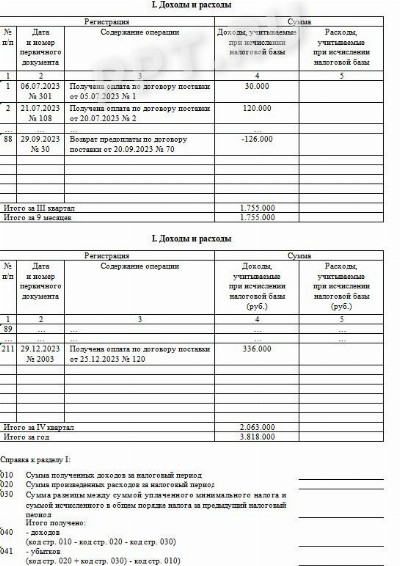 Книга расходов и доходов: как заполнить ИП на УСН в 2024 году