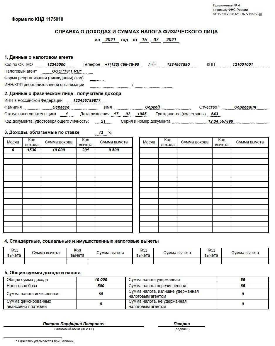 Форма 2 ндфл в 2024 году новая