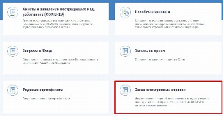 Заказ электронных справок в ФСС
