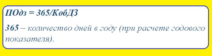 Расчет периода оборота дебиторской задолженности