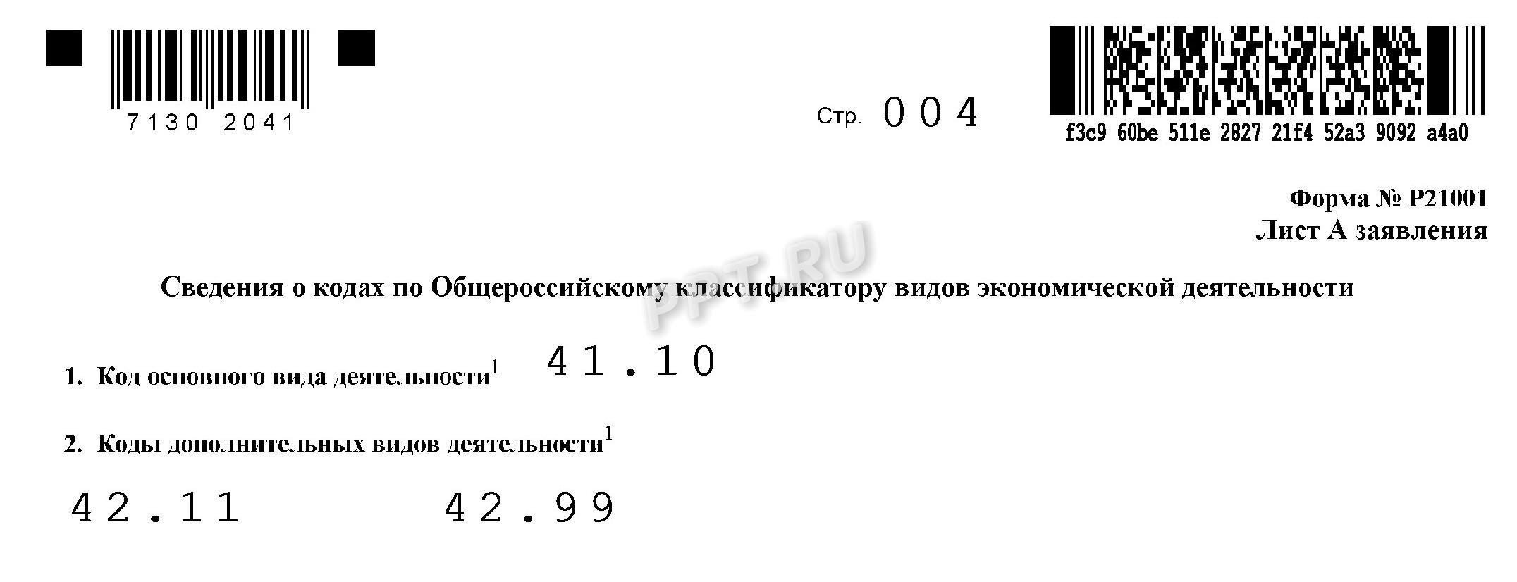 Образец заявления на регистрацию ИП иностранного гражданина в 2024 году