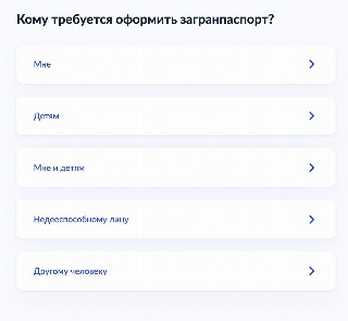 Варианты выбора, кому оформляется паспорт