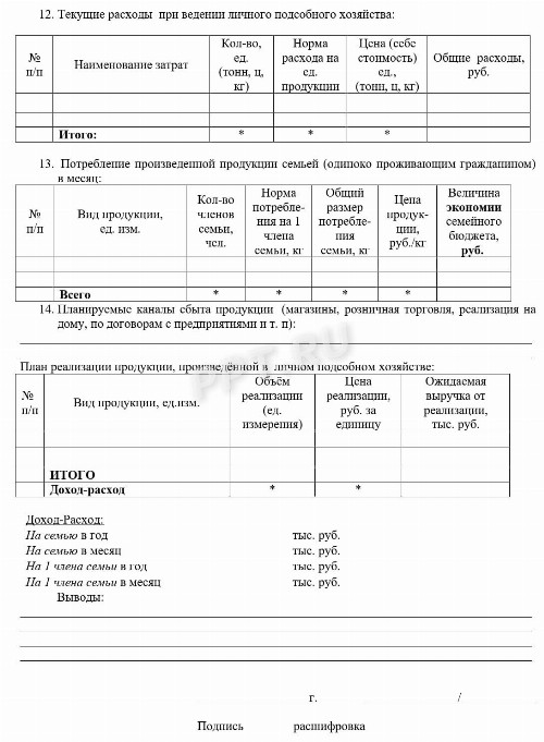 Образец социального контракта на ведение личного подсобного хозяйства в ...
