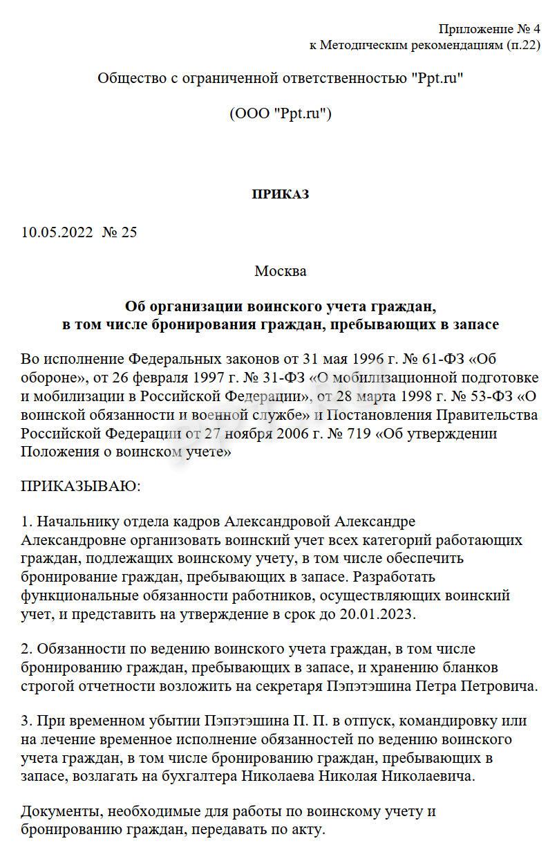 Штраф за непостановку на воинский учет организацией в 2024 году