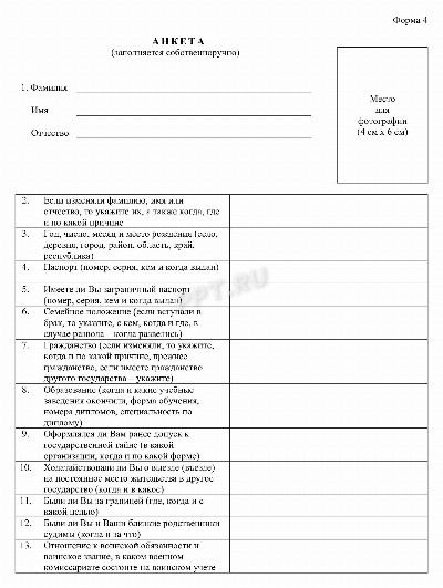 Образец анкеты призывника для военкомата в 2024 году. Как заполнить ...