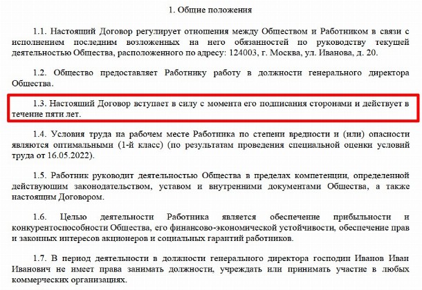 Трудовой договор с директором ООО 2024 | Скачать образец формы, бланк
