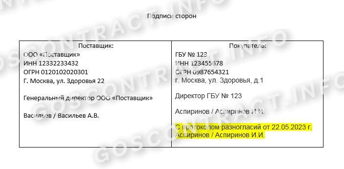 Нужно ли подписывать протокол согласования к протоколу разногласий?