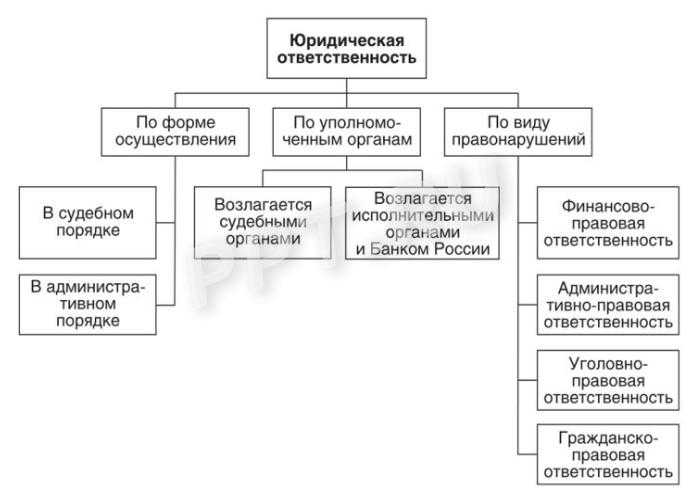 Юридическая ответственность схема