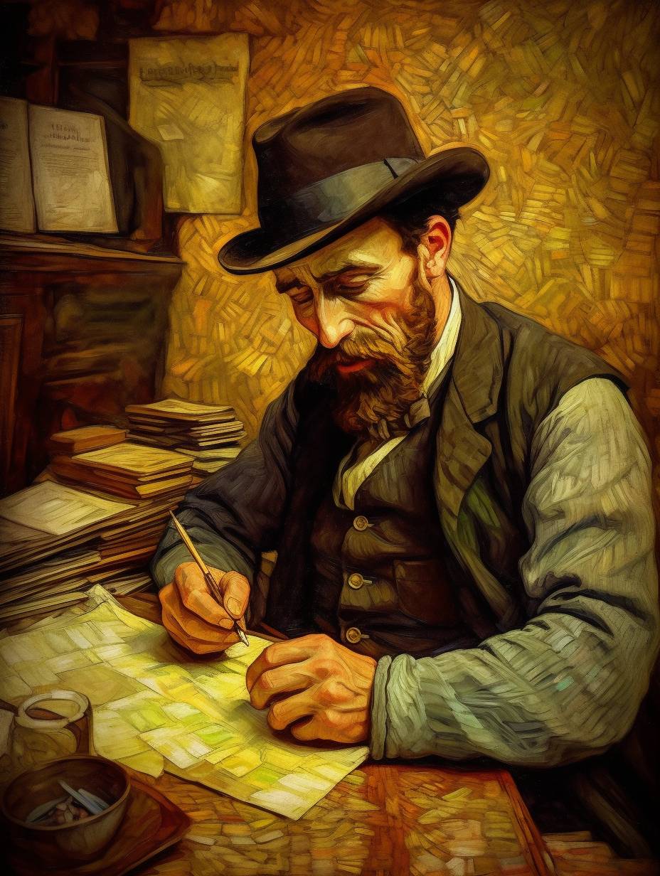 Российский бухгалтер в стиле Винсента ван Гога