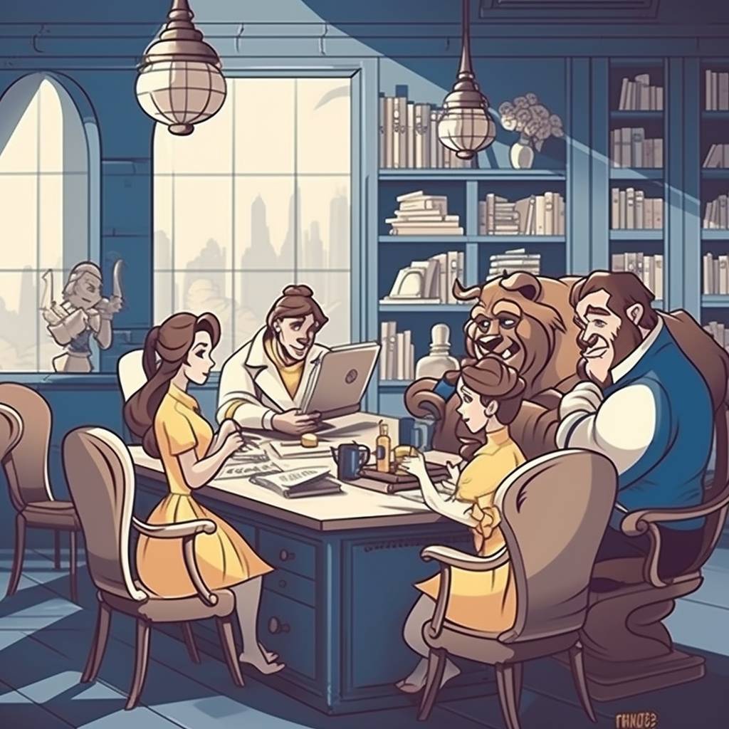 Совещание в стиле Красавицы и чудовища Совещание в стиле Красавицы и чудовища