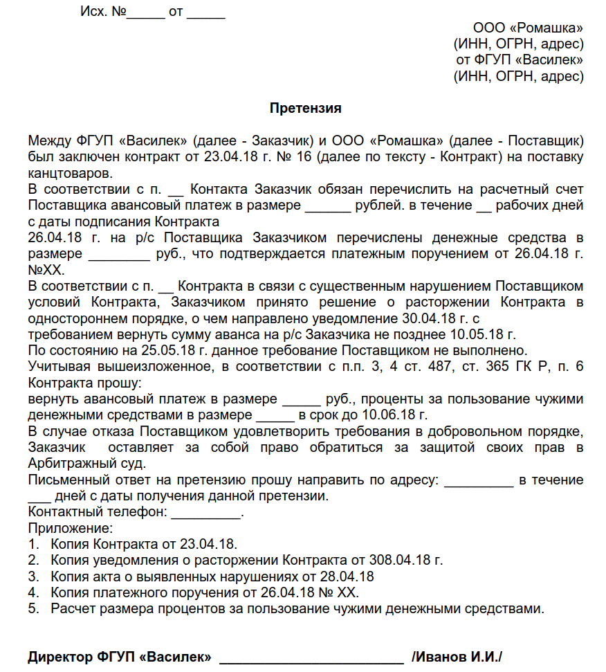 Соглашение о расторжении с возвратом аванса. Образец досудебная претензия о возврате денежных средств образец. Претензия на возврат денежных средств образец юридическому лицу. Претензия на возврат денежных средств от юр.лица образец. Досудебное уведомление о возврате денежных средств образец.