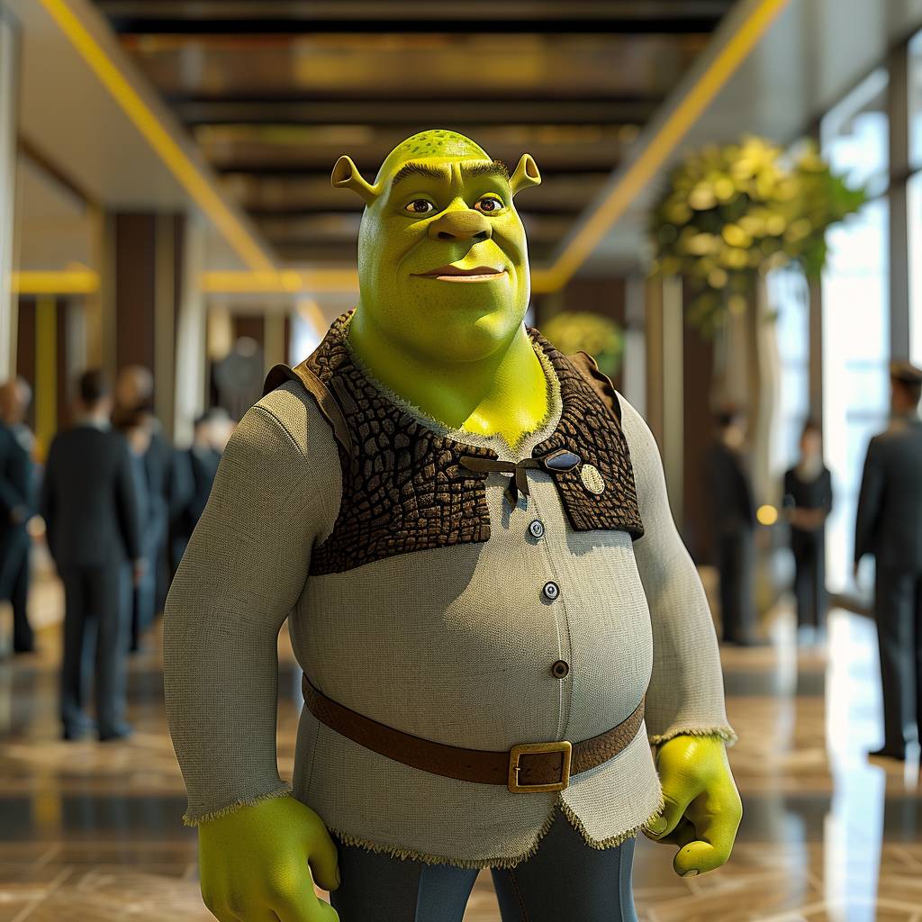 Шрек работает охранником Шрек работает охранником