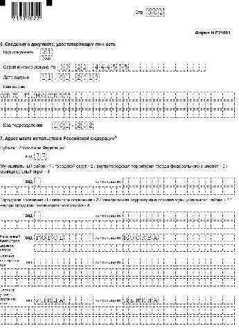 Как заполнить форму р21001 на компьютере