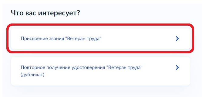 Шаг 4 инструкции по подаче заявления на присвоение звания ветерана труда МВД через госуслуги Шаг 4 инструкции по подаче заявления на присвоение звания ветерана труда МВД через госуслуги