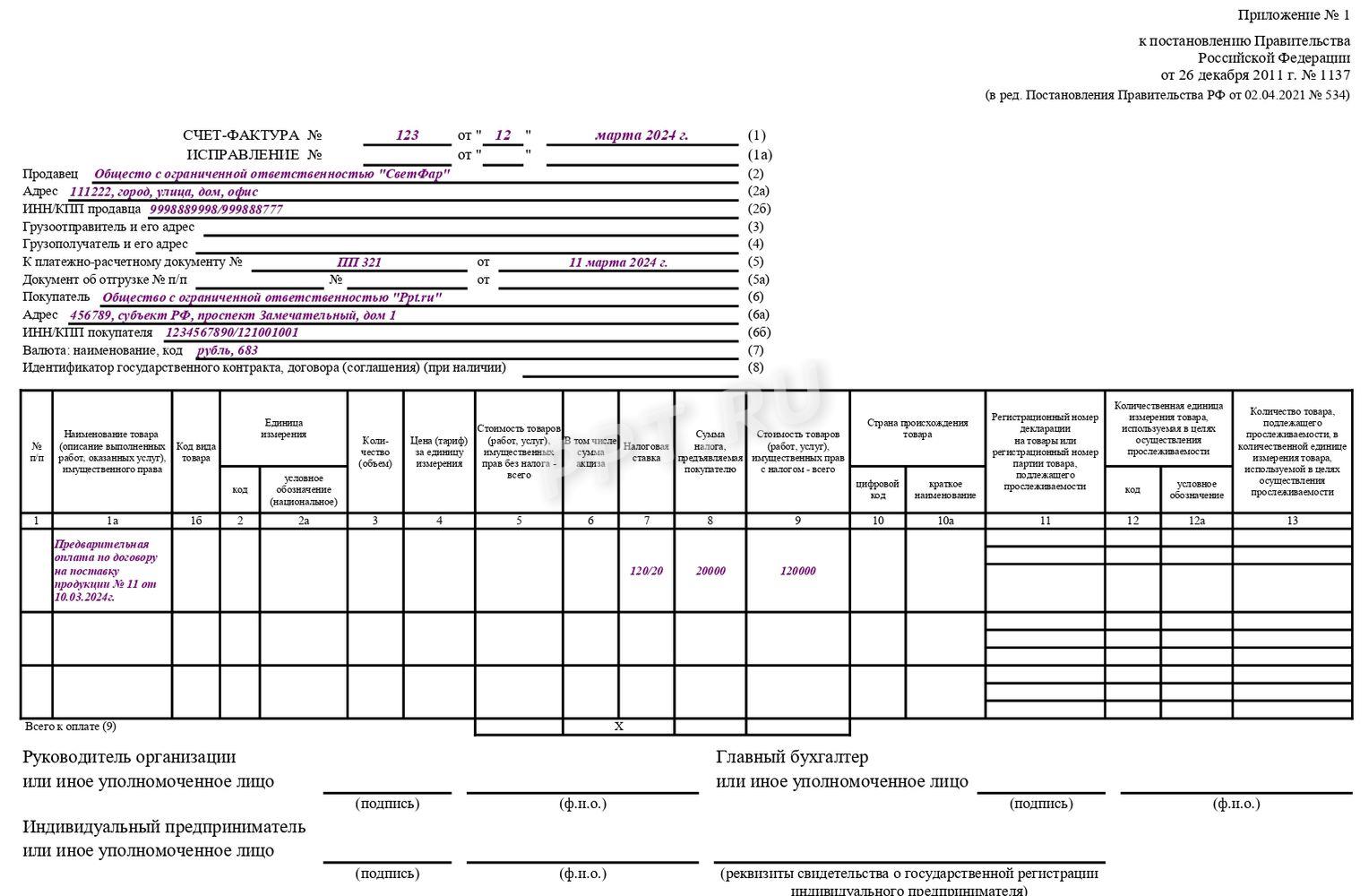 Что такое счет-фактура на аванс в 2024 году и как правильно его оформить