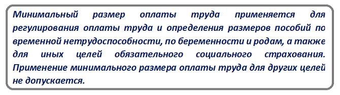 Сферы применения МРОТ Сферы применения МРОТ