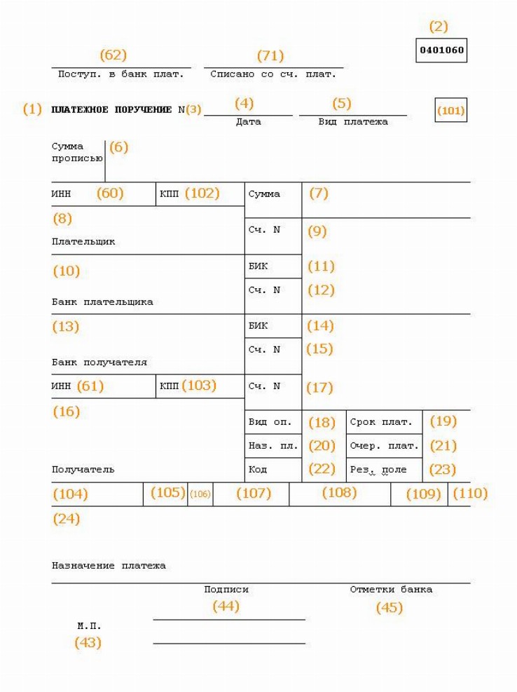 Образец платежки в фсс в 2023 году