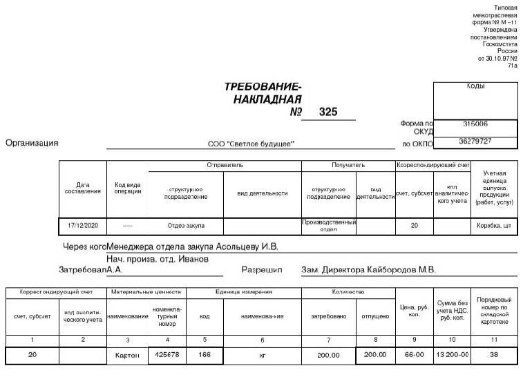 Опытный образец головной образец