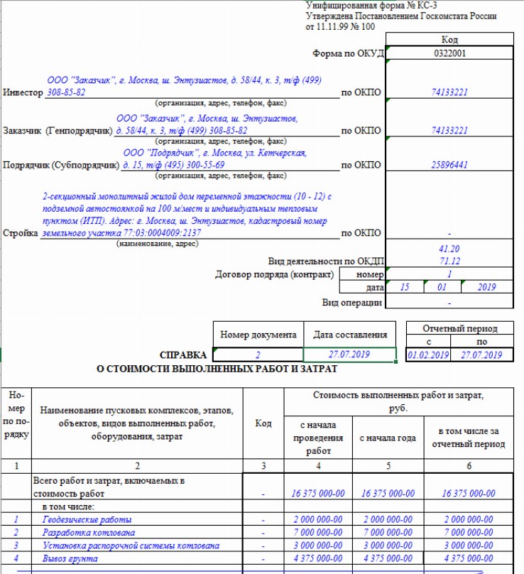 Кс 1 кс2 и кс3 образец заполнения