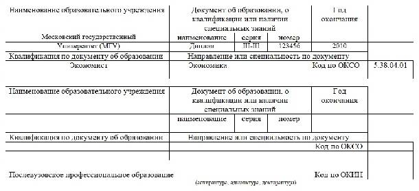 Форма 85 к образец заполнения