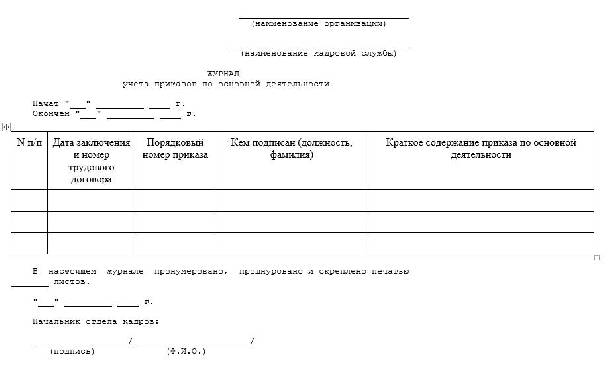 Как в 1с распечатать журнал регистрации приказов