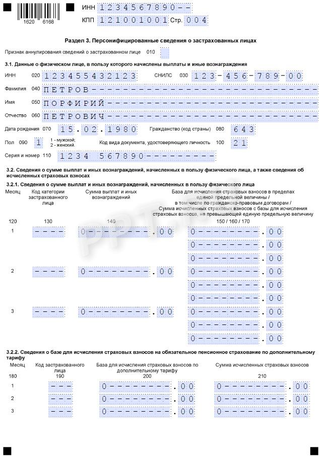 Раздел 3 нулевого РСВ