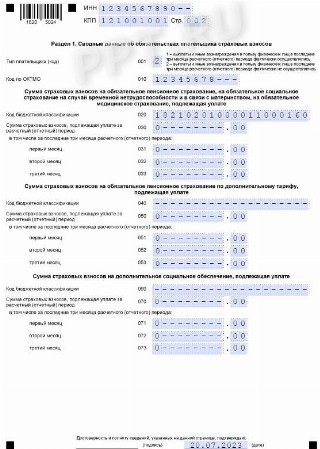 Раздел 1 нулевого РСВ