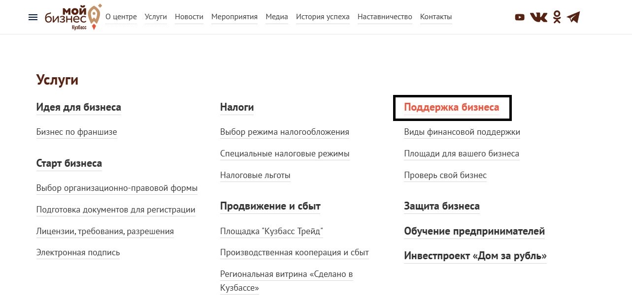 Льготы для ИП на сайте «Мой бизнес»