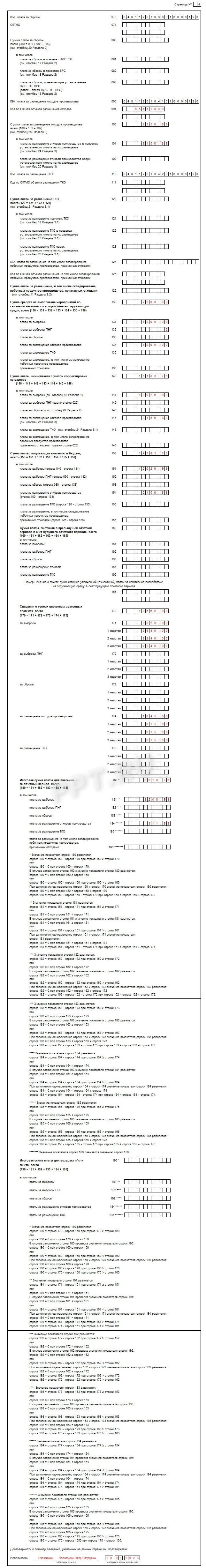 Декларация о плате за негативное воздействие на окружающую среду в 2023 ...