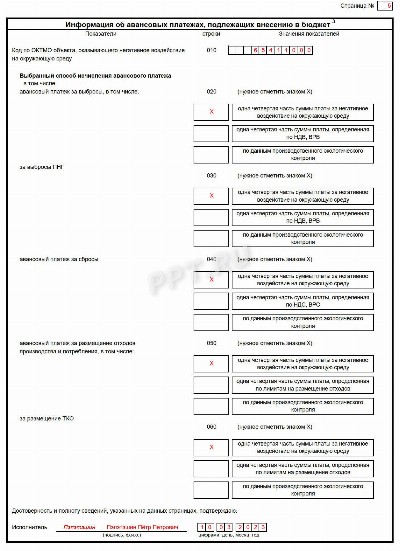 Декларация о плате за негативное воздействие на окружающую среду в 2023 ...