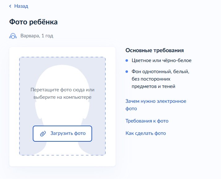 Загрузка фото для загранпаспорта на госуслугах Загрузка фото для загранпаспорта на госуслугах