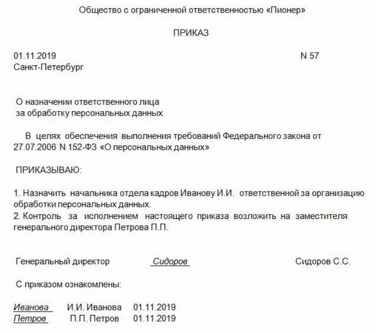 Обязательства о неразглашении персональных данных образец