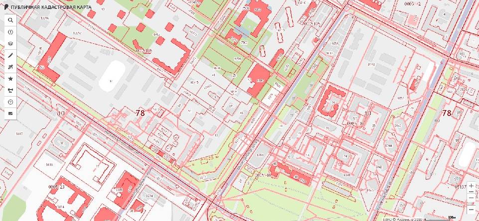 Карта приватизированных земельных участков