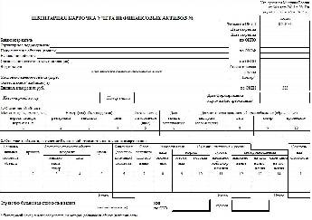 Инвентарная карточка учета нефинансовых активов ф 0504031 образец заполнения