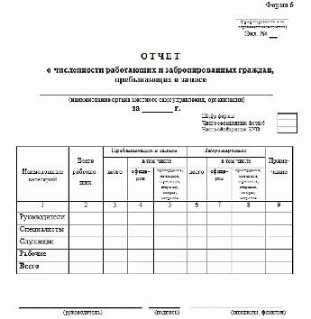 Какие отчеты сдавать в военкомат