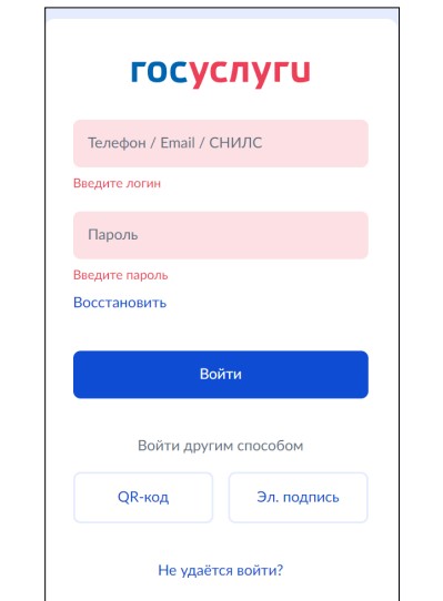 Подтвердить личность при входе в ЕИС 