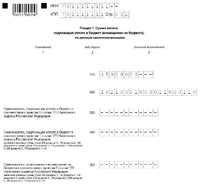 Ндс нулевая декларация образец