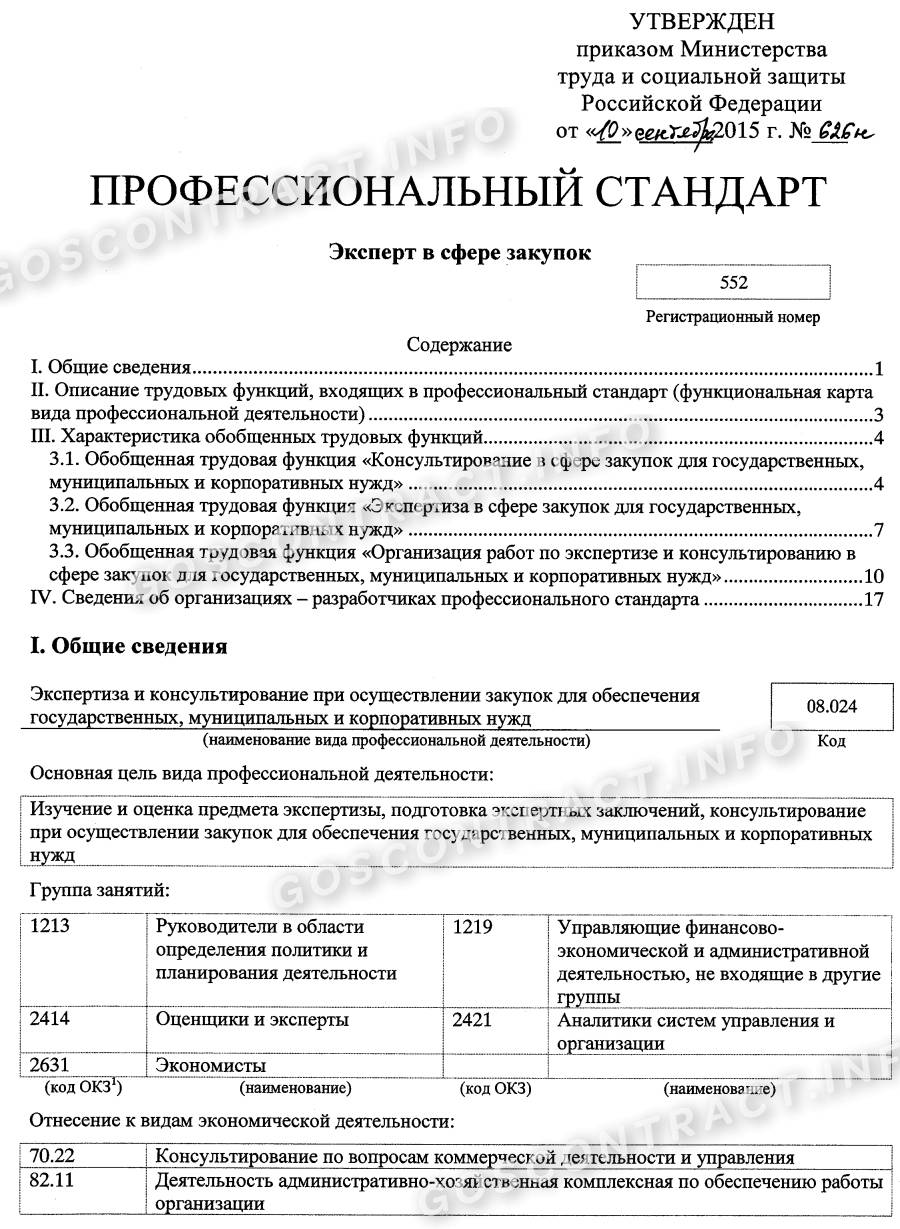 Профстандарт специалиста по закупкам с 2024 года