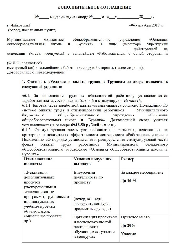 Доп.соглашение к трудовому договору о педагогической нагрузке. Доп соглашение к договору образец к трудовому договору. Дополнительное соглашение к трудовому договору воспитателю образец. Дополнительное соглашение к трудовому договору учителя.