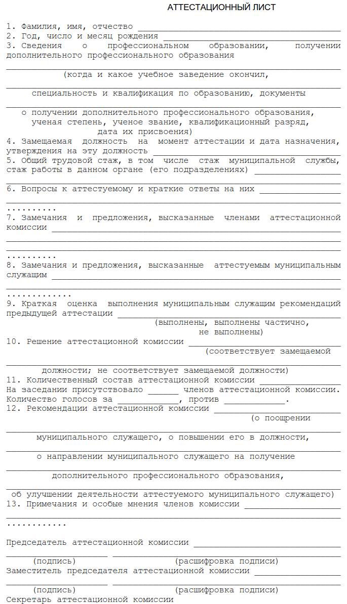 Аттестация муниципальных служащих: вопросы и ответы 2024