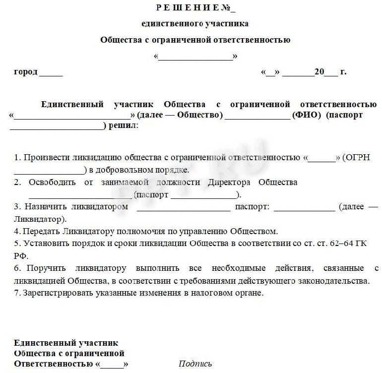 Образец решение единственного участника о назначении себя директором образец