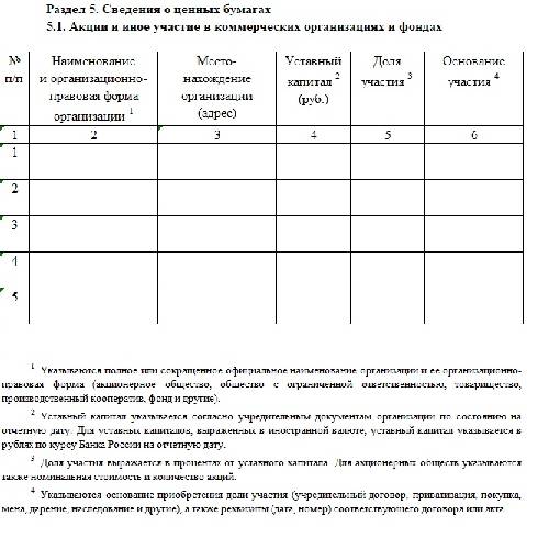 Пояснительная записка к справке о доходах госслужащего образец