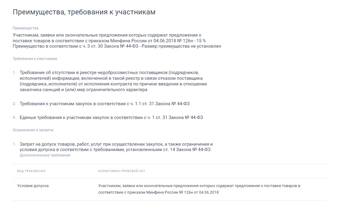Преимущества и требования к участникам закупок по 44-ФЗ Преимущества и требования к участникам закупок по 44-ФЗ