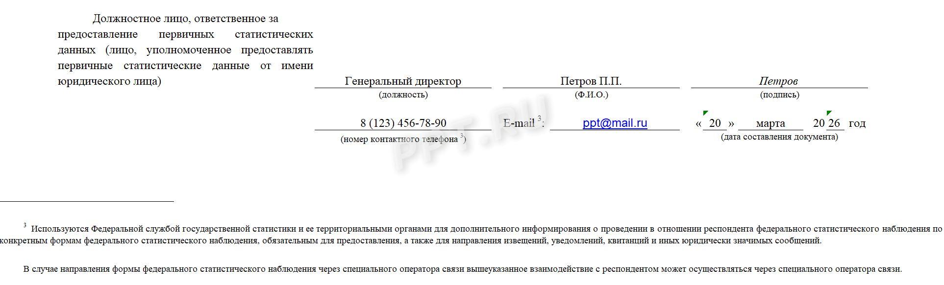 Образец формы 1-предприятие (стр. 11)