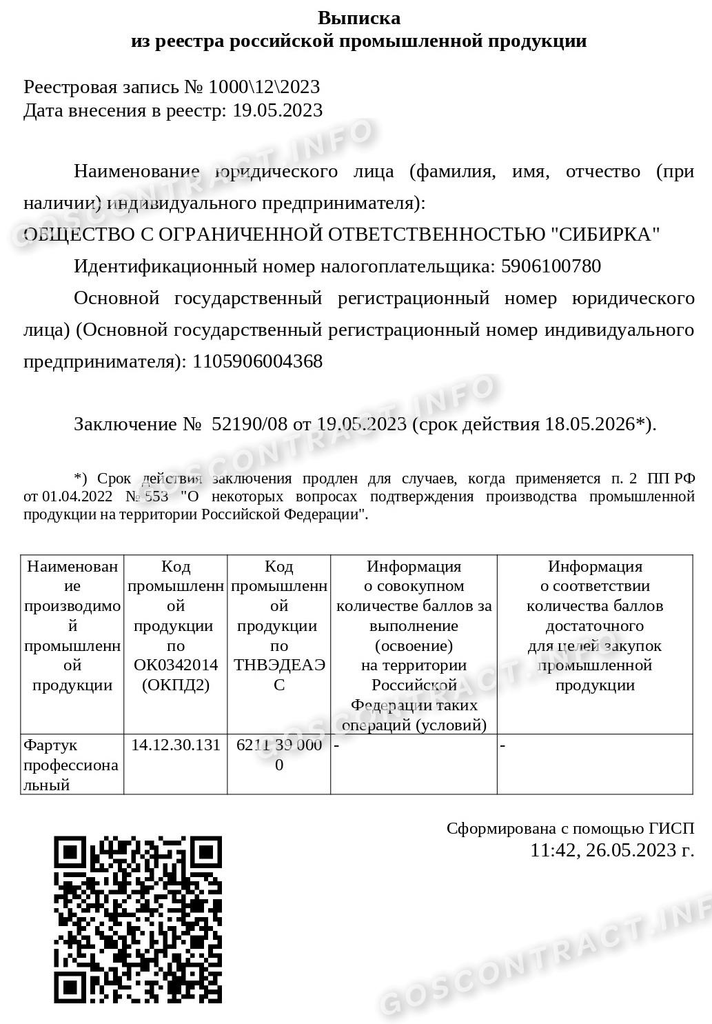 Реестр промышленной продукции. Выписка из реестра промышленной продукции как выглядит.